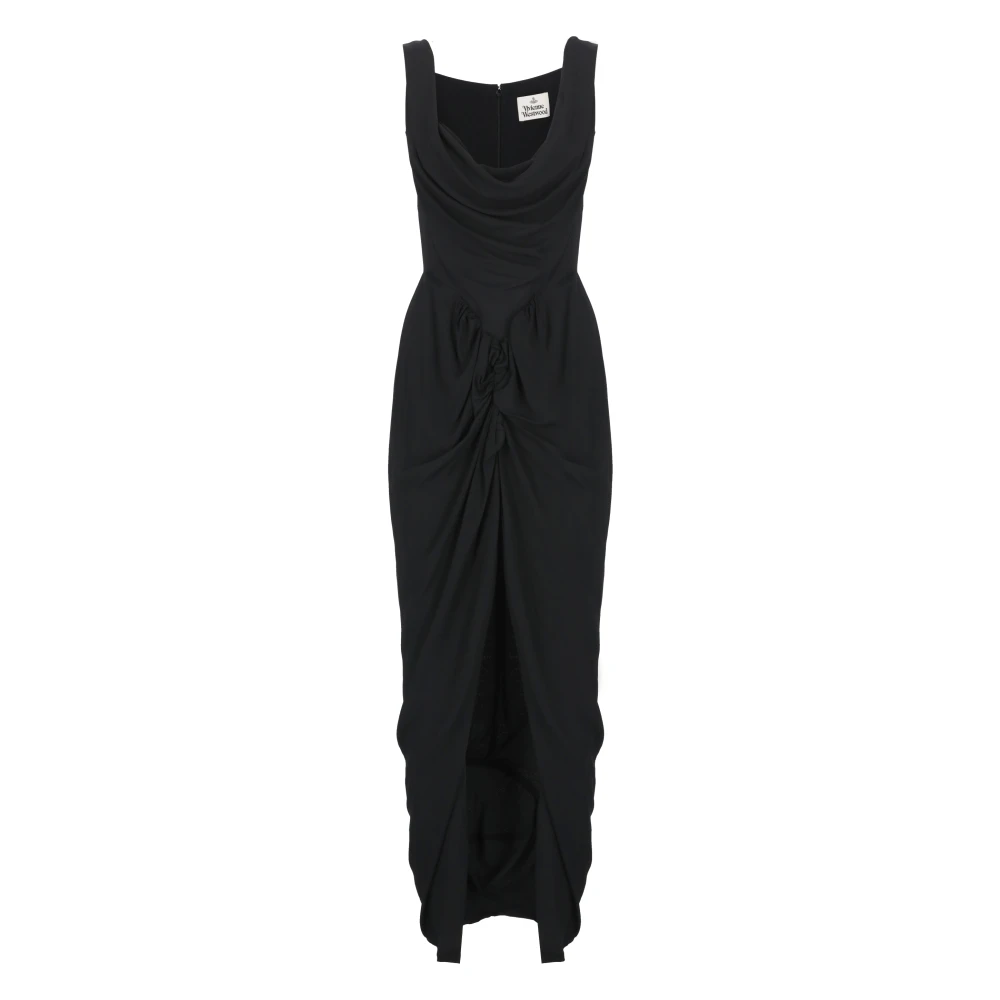 Vivienne Westwood Zwarte jurk met wijde halslijn Black Dames