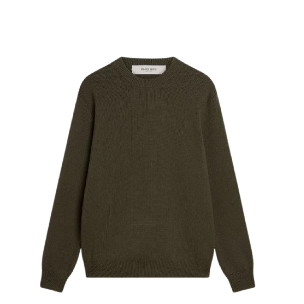 Golden Goose Men's Green/Golden Stylish Sweaters Collection
