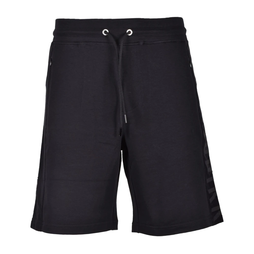 Bikkembergs Casual Bermuda Shorts in Katoenmix Black Heren