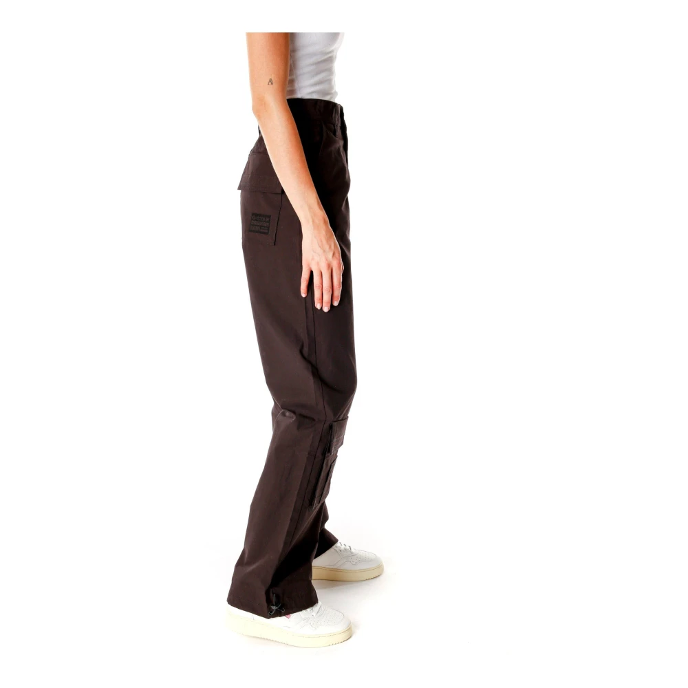 G-Star Cargo Broek met Hoge Taille Black Dames