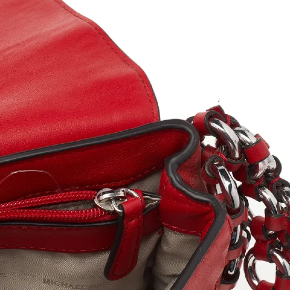 Michael Kors Pre-owned Leather shoulder-bags Red Dames