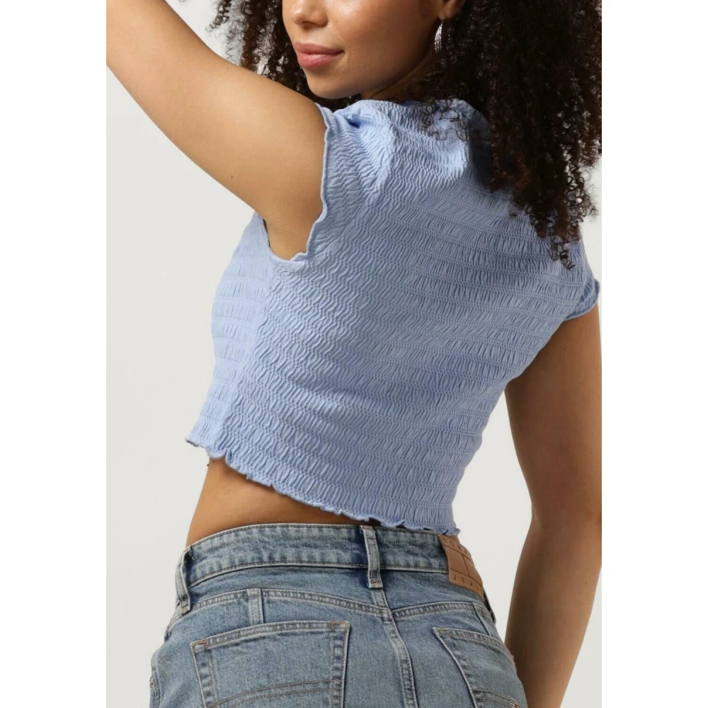Tommy Jeans Witte Smock Tee voor Trendy Vrouwen White Dames