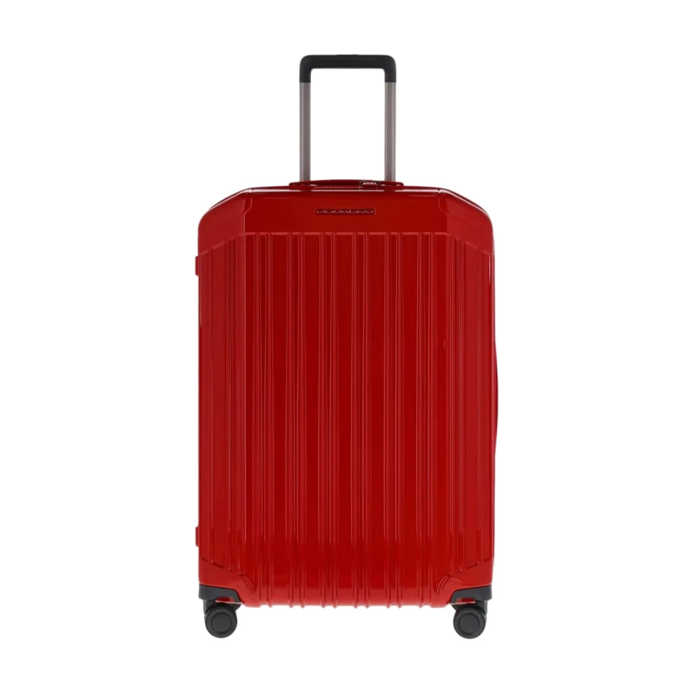 Piquadro Rode Accessoires Trolley met TSA-slot Red Heren