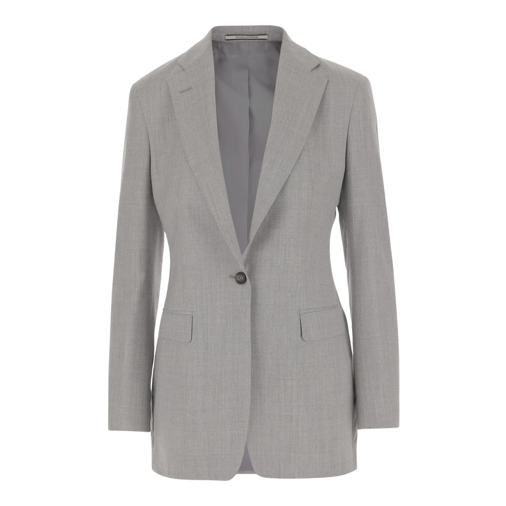Tagliatore Wollen Enkelbreasted JAS Gray Dames
