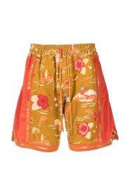 Veelkleurige katoen Bermuda shorts