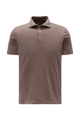 short-sleeve-brown-polo-shirt