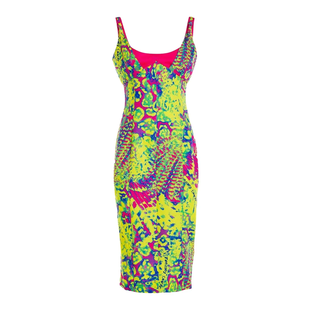 Versace Jeans Couture Women's Multicolor Midi Dresses, Xs, Abito