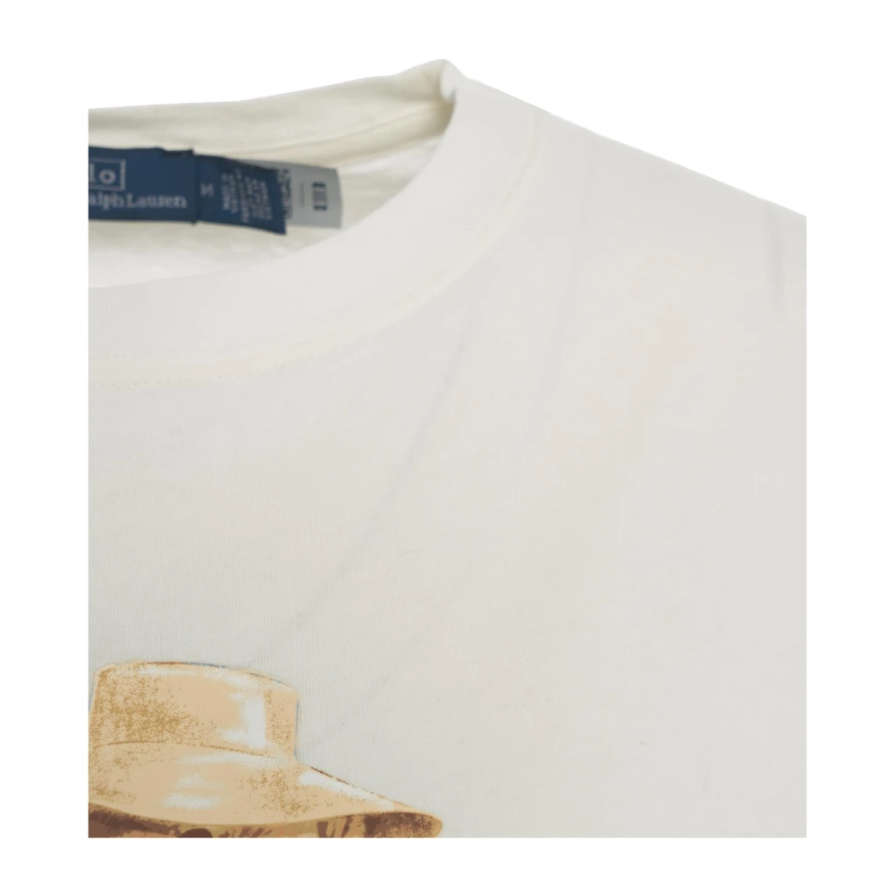 Polo Ralph Lauren Wit Stijlvol T-shirt met Print White Dames