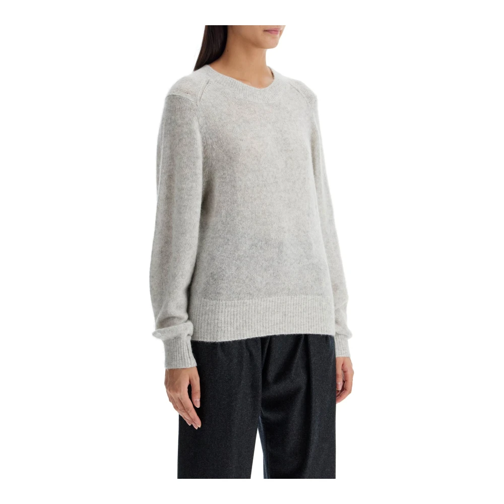 Isabel marant Luxe Zijde Alpaca Kasjmier Trui Gray Dames