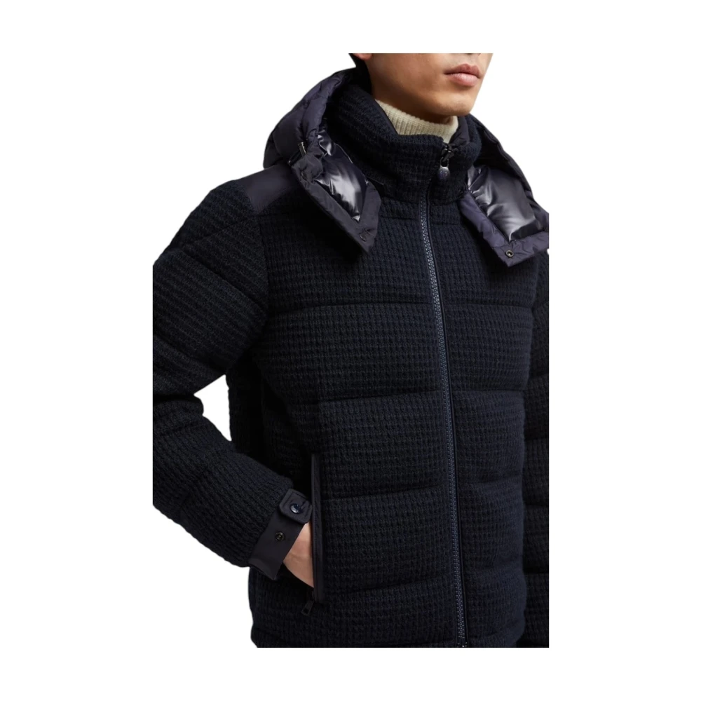 Moncler Korte donsjas marineblauw Blue Heren