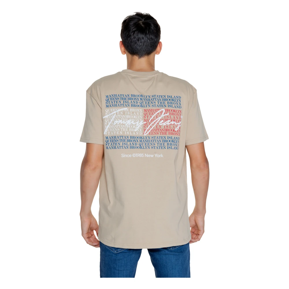 Tommy Jeans Vintage DNA Heren T-shirt Beige Heren
