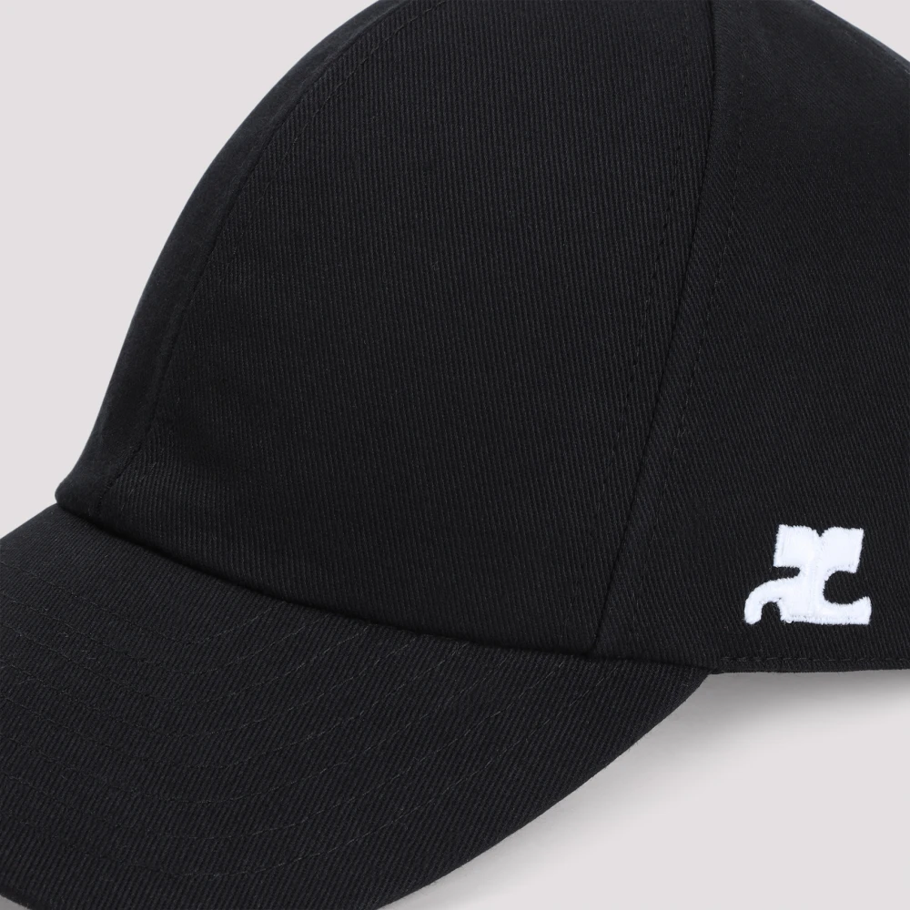 Courrèges Zwarte Katoenen Handtekeningpet Black Dames