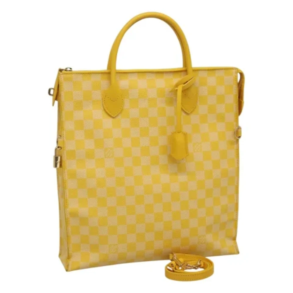 Louis Vuitton Vintage Pre-owned Canvas louis-vuitton-bags Yellow Dames