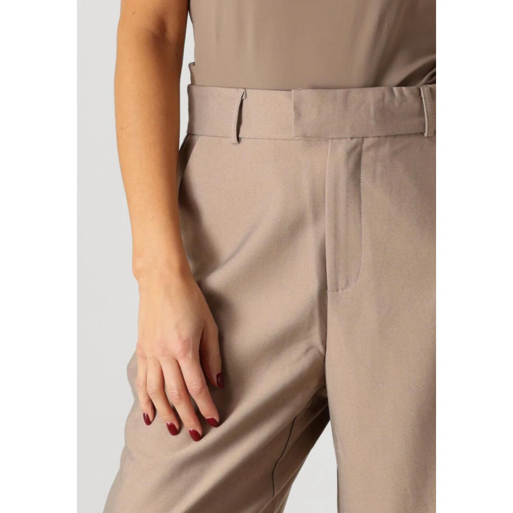 Nukus Bruine Wijde Broek Brown Dames