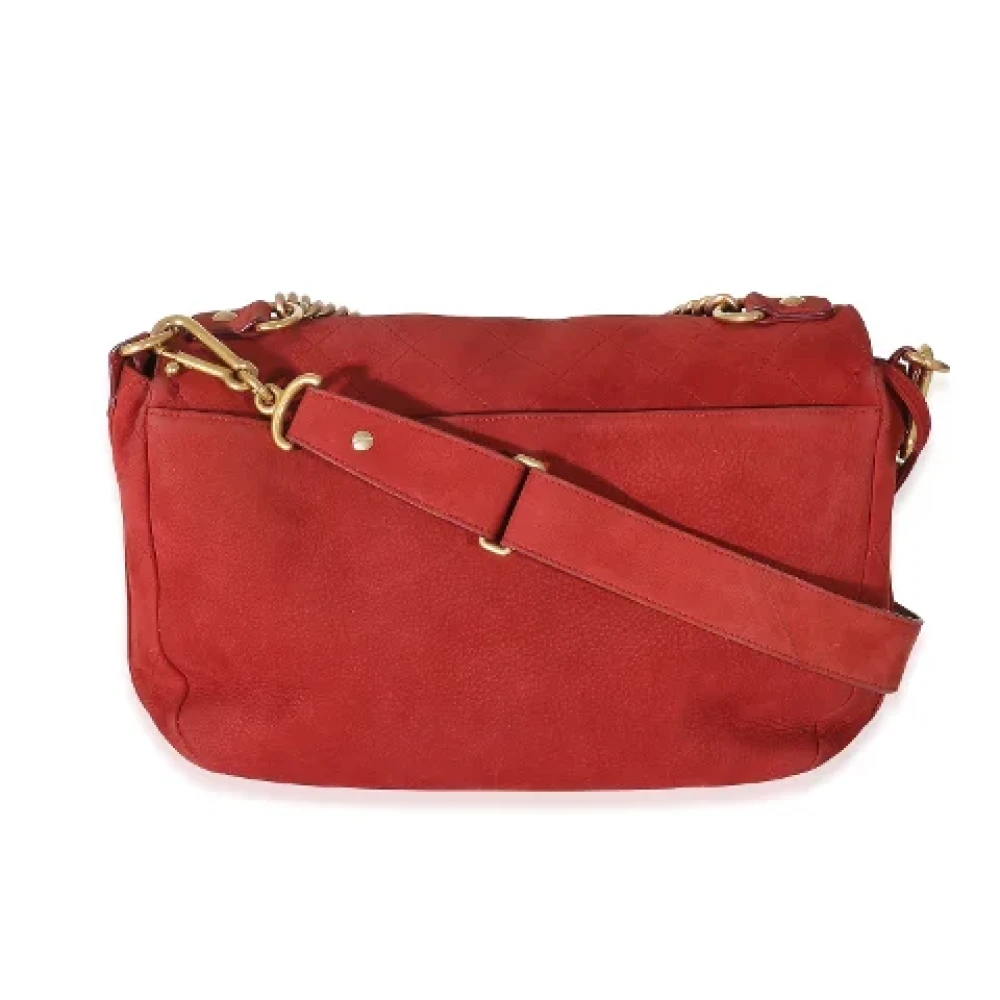 Chanel Vintage Pre-owned Suede crossbody-bags Red Dames