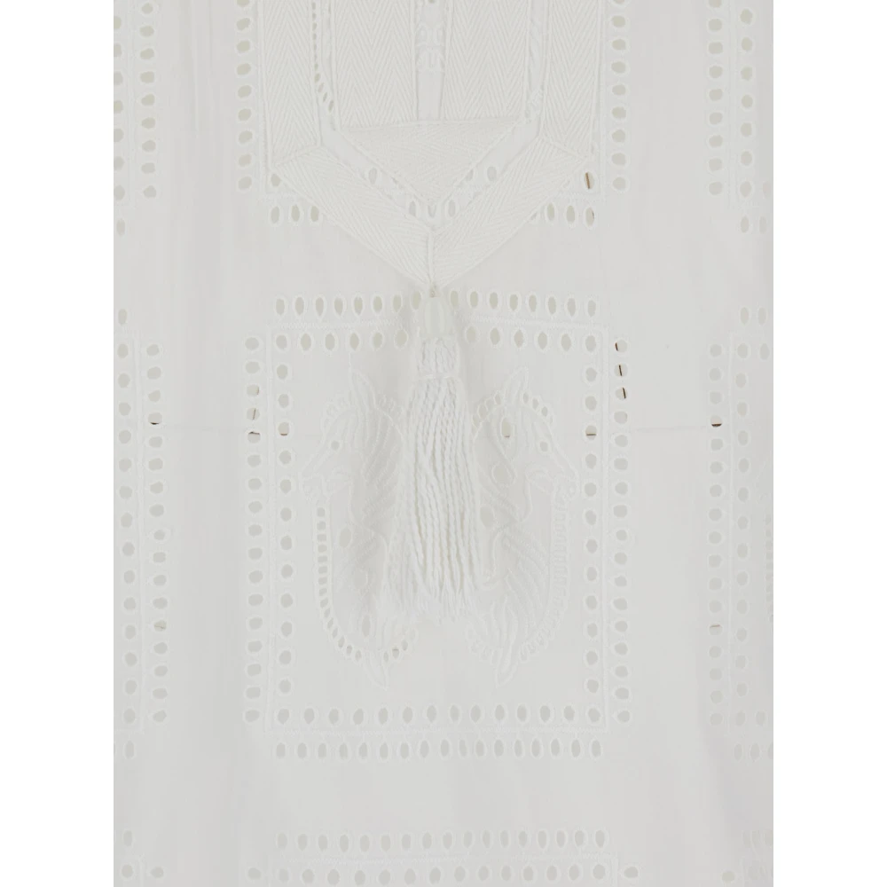 TORY BURCH Witte Eyelet Tuniek Shirt White Dames