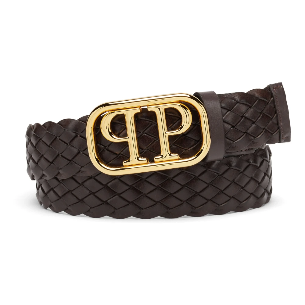 Philipp Plein Herr Brun Accessoarer 95 Cm, Läder, Leather Belt