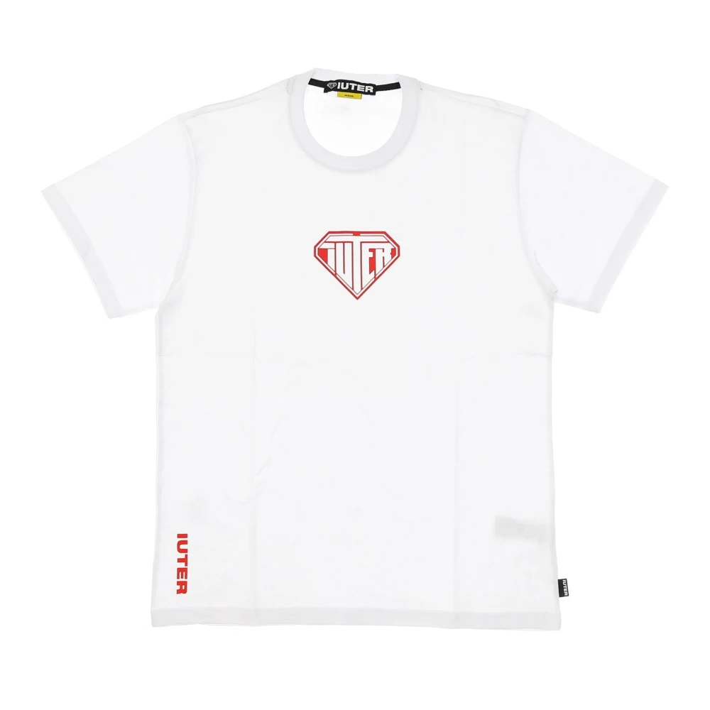 Iuter Wit Logo Tee Korte Mouw T-Shirt White Heren