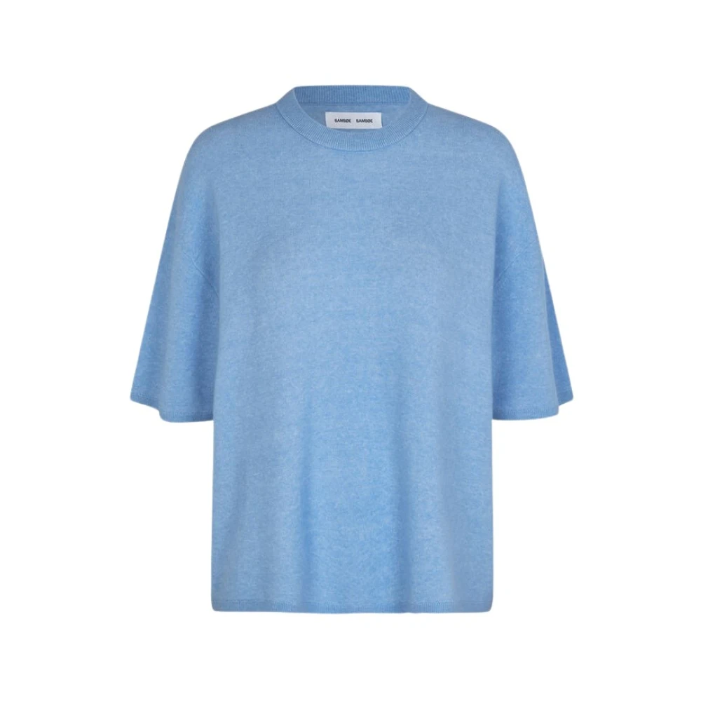 Samsøe Blue Heron Megan T-shirt Blue Dames