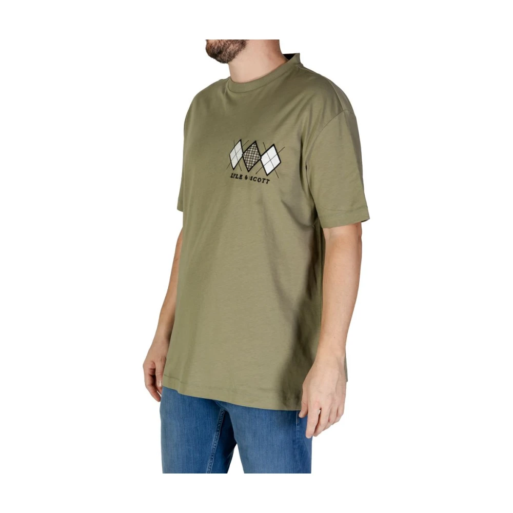 Lyle & Scott Groen Katoenen T-shirt Herfst Winter Collectie Green Heren