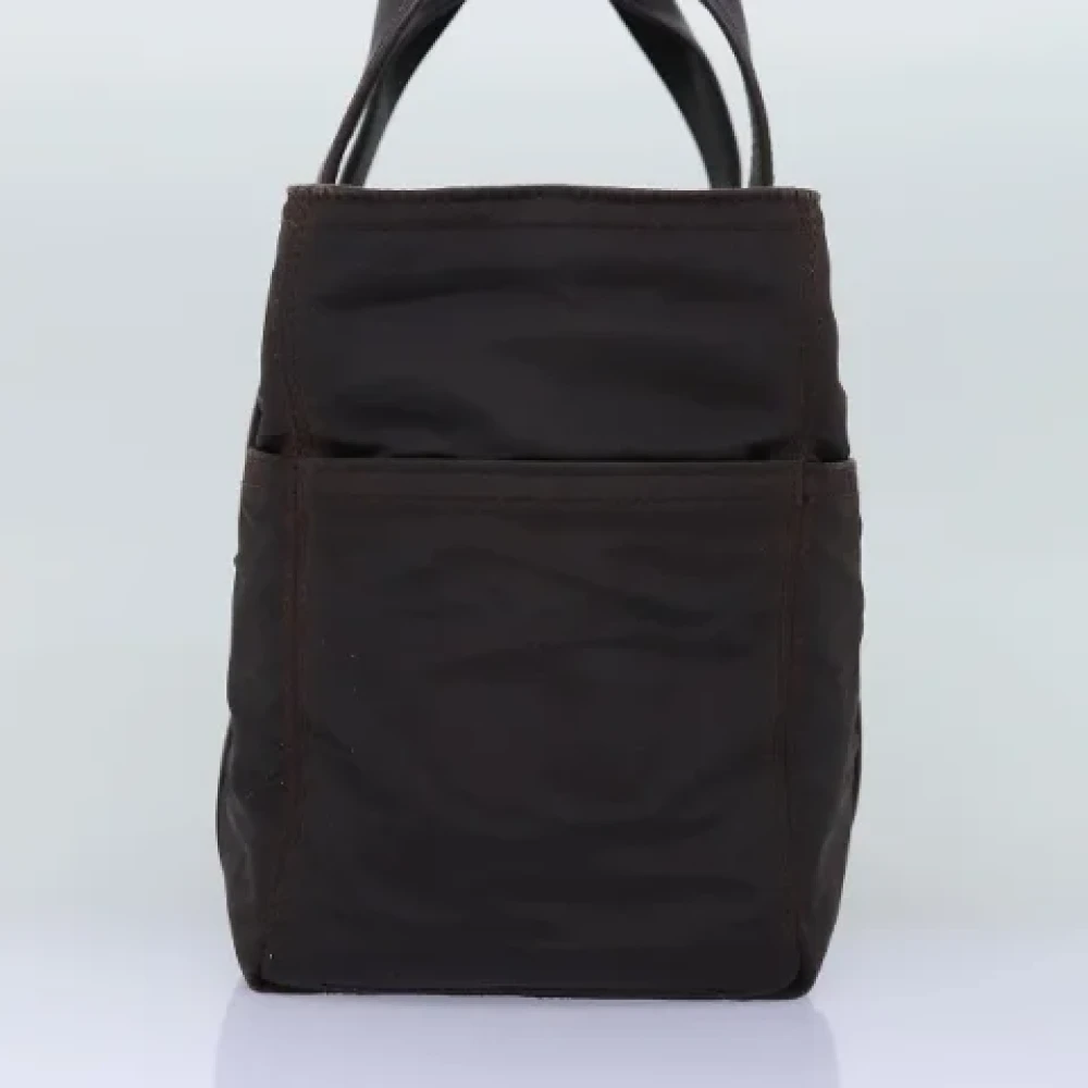 Hermès Vintage Pre-owned Nylon handbags Brown Dames
