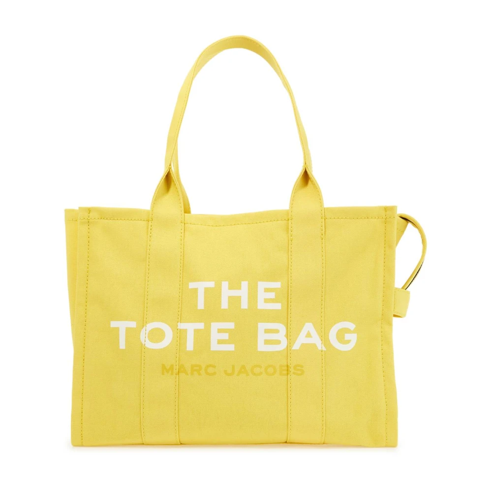 Marc Jacobs Canvas tote tas met logoprint Yellow Dames
