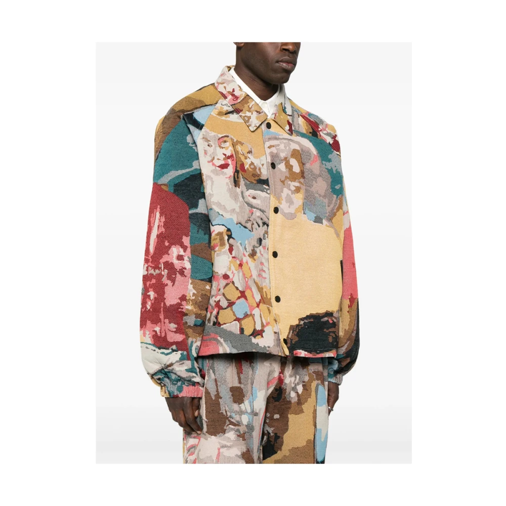 KidSuper Studios Beige Klassieke Kraag Kinderkleding Multicolor Heren