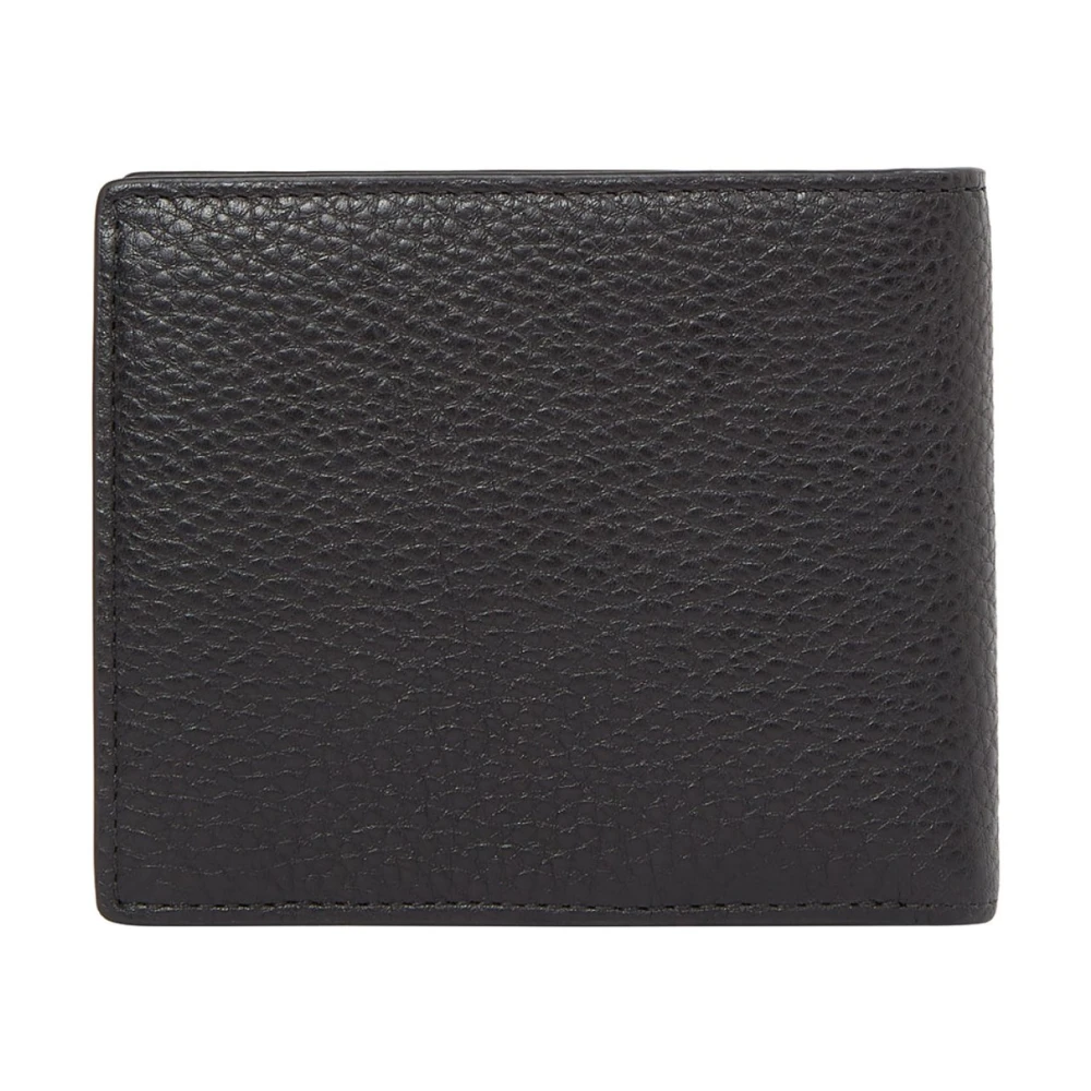 Tommy Hilfiger Zwarte Leren Portemonnees Black Heren