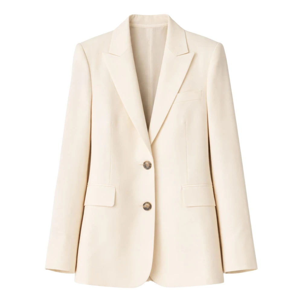 Pinko Women's Beige Single-Breasted Jacket With Rustic Effect