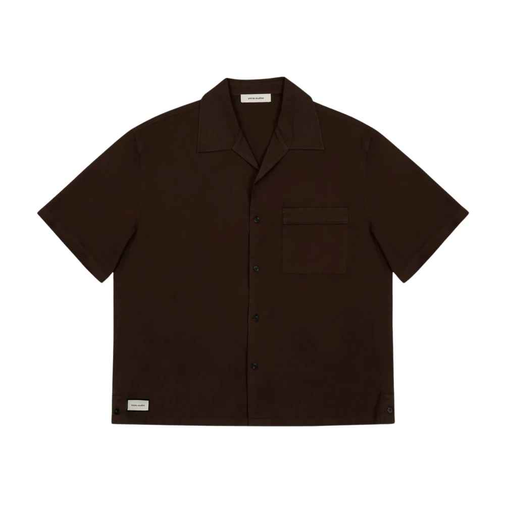 Entire Studios Herr Brun Skjortor Xs, Bomull, Ss Pajama Shirt