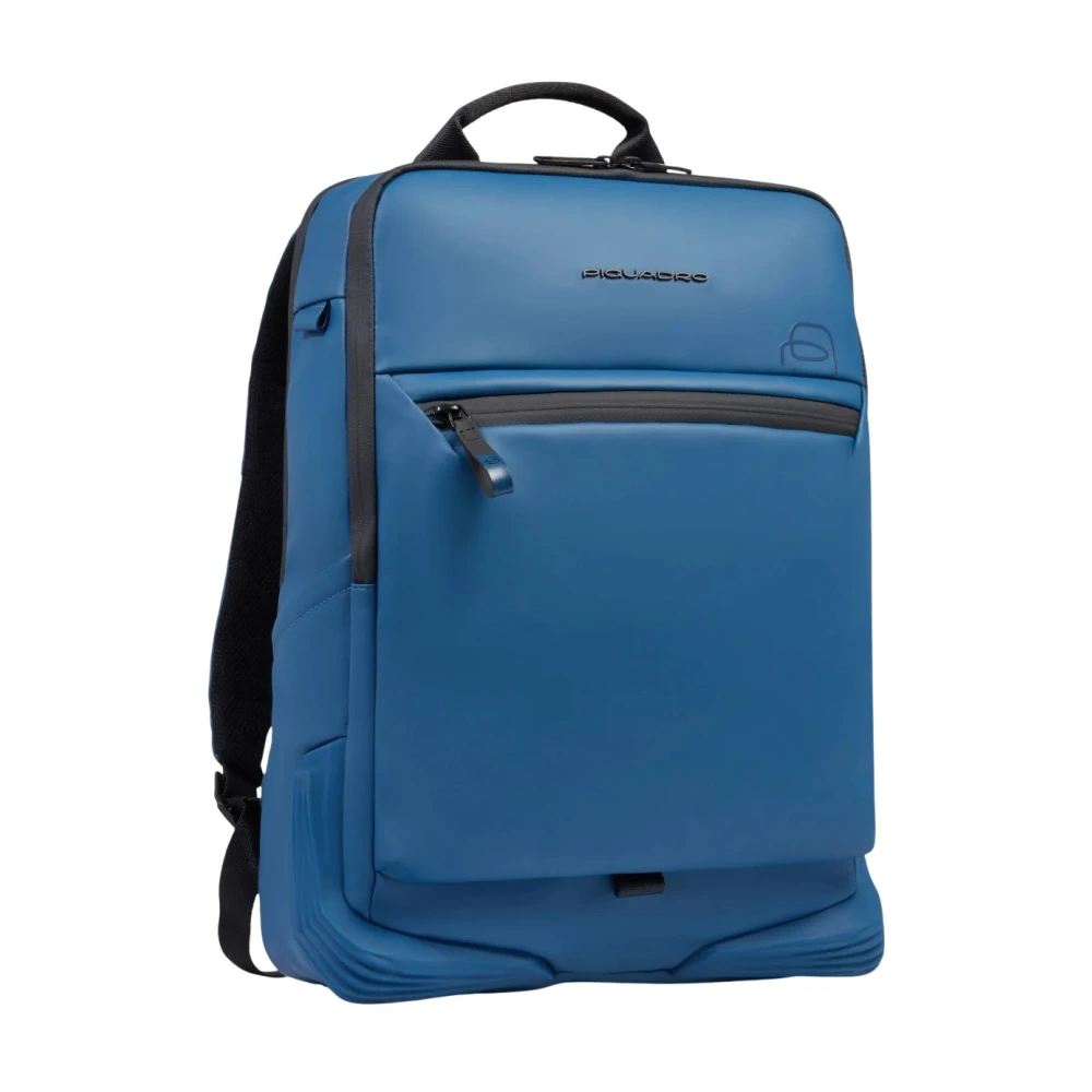 Piquadro Men's Blue Two-Compartt Laptop And Ipad Backpack - Backpacks - One Size - Sport