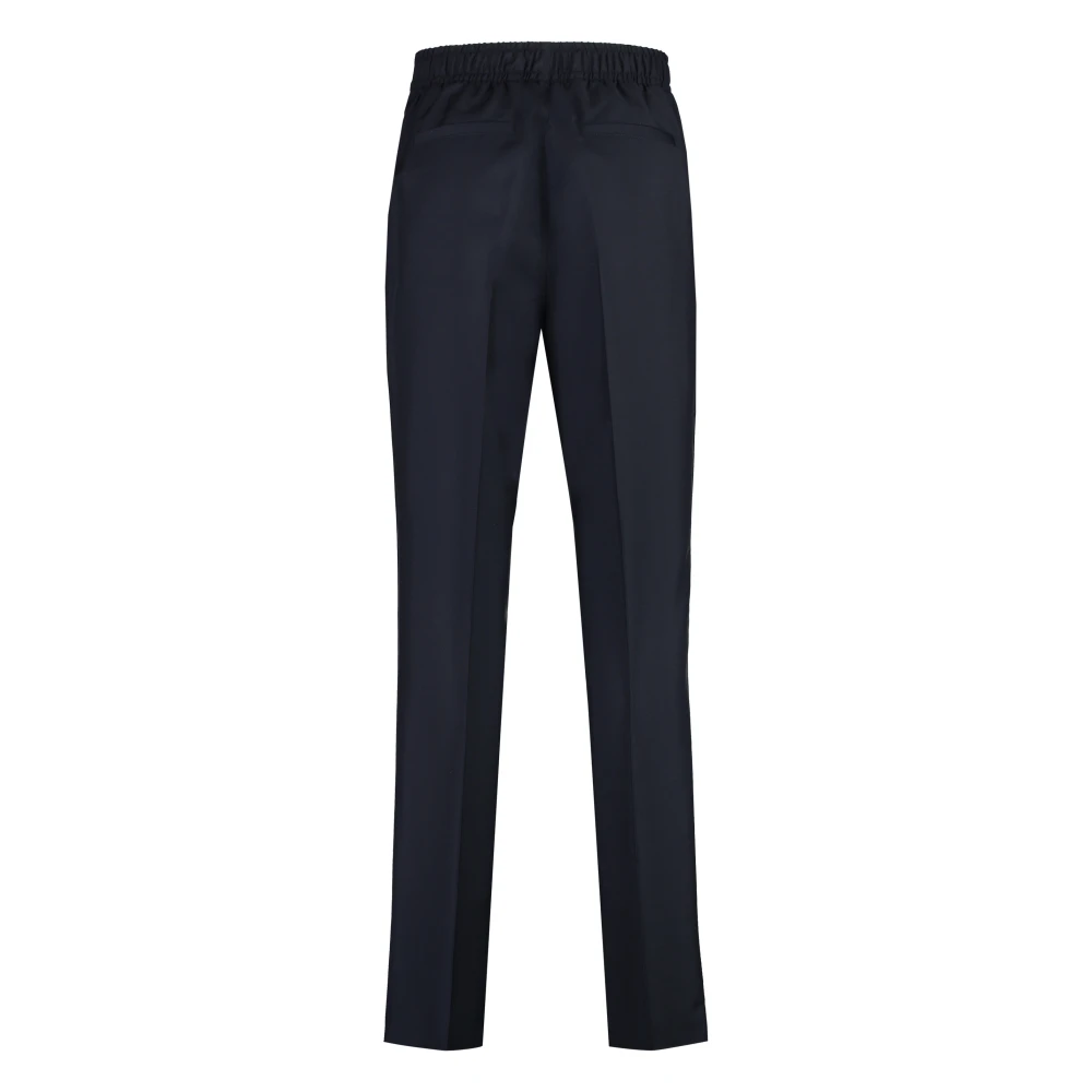 Givenchy Wollen Blend Broek met Zakken Blue Heren