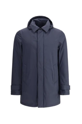 Elegant Hooded Down Jacket