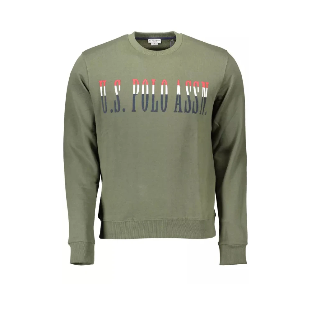 U.s. Polo Assn. Hombre Verde Sudaderas, Talla: 2XL