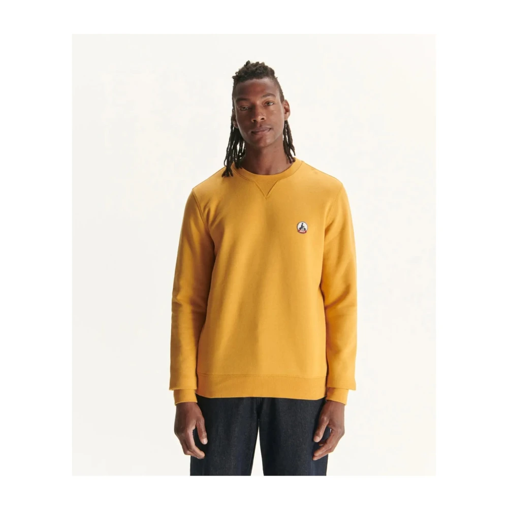 Jott Gele Sweater Ronde Hals Lange Mouw Yellow Heren
