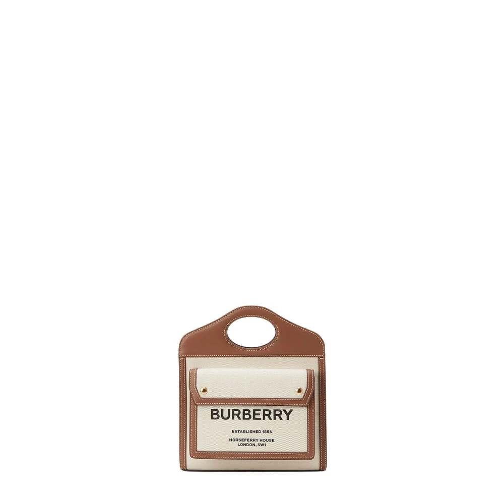 Burberry Women's Brown Pocket Mini Handbag - Handbags - One Size - Bags