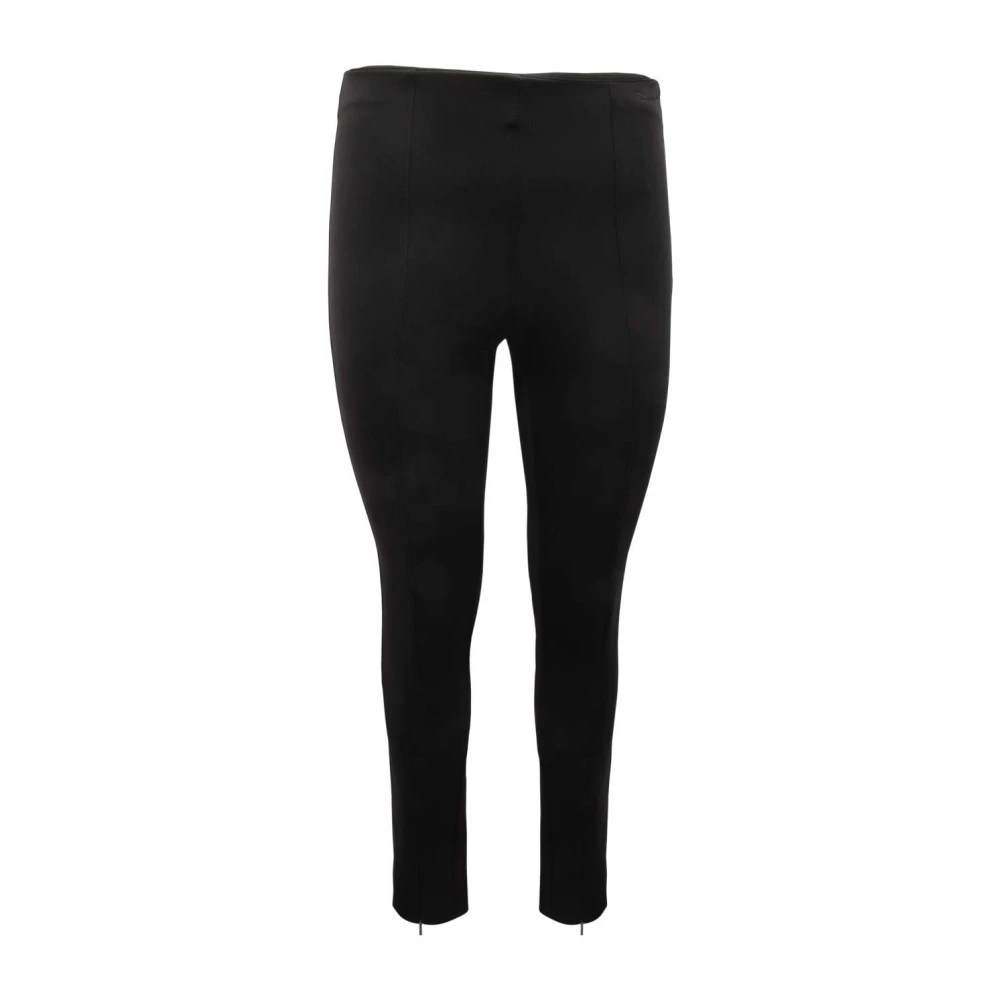 Calvin Klein Black Leggings, Female, 2XS, Stretch Wool Trousers