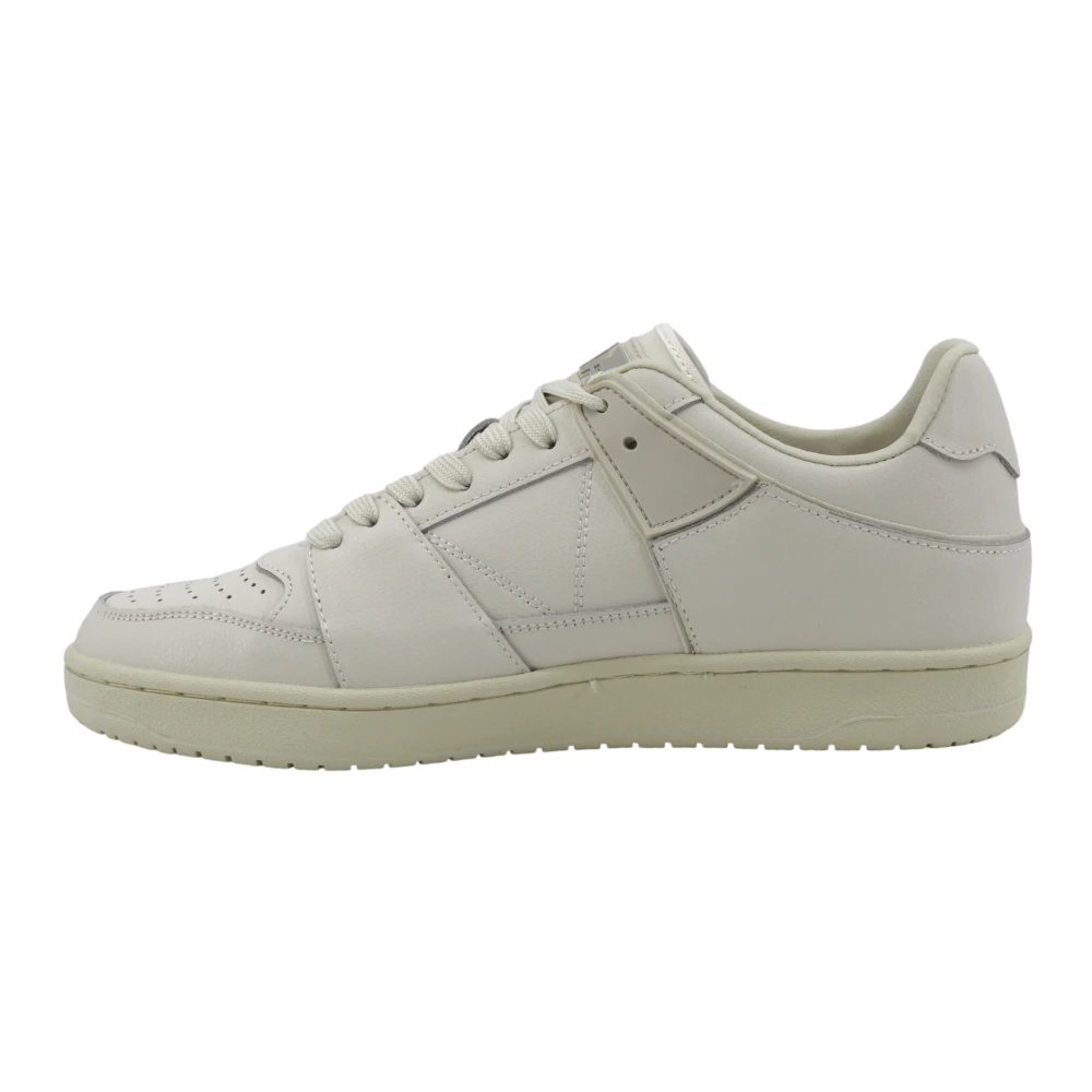 Guess Sava Mid Mixed-Leather High-Top Sneakers Heren Schoenen Wit