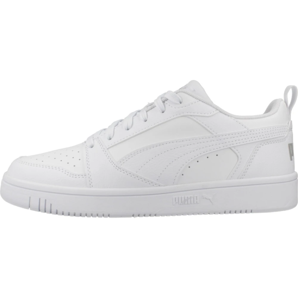 Puma Ungdom Rebound V6 Låg Topp Sneakers White, Pojke