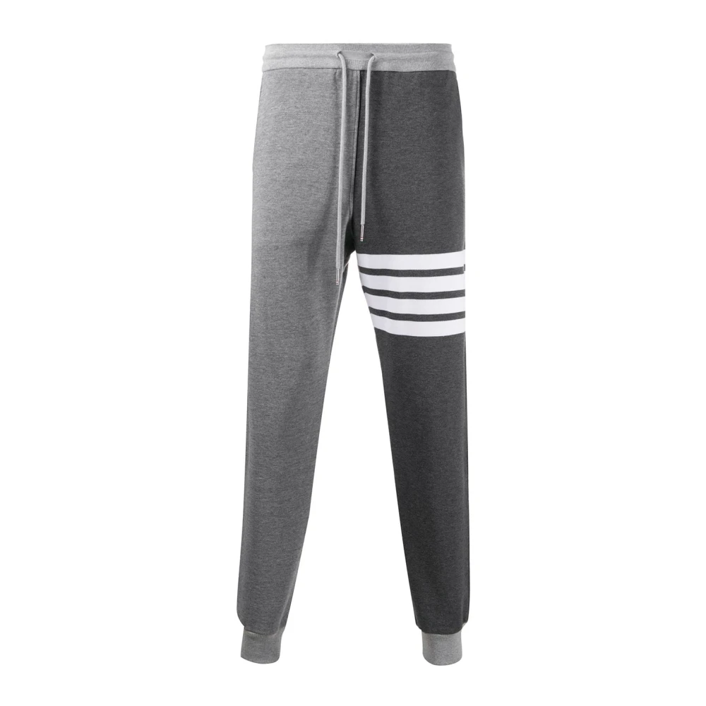 Thom Browne Grijze Tonal Funmix Sweatpants met Engineered 4 Bar Gray Heren