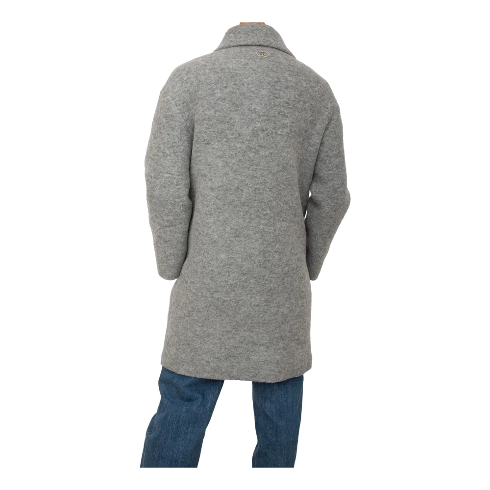 Liu Jo Grijze Jas voor Stijlvolle Look Gray Dames