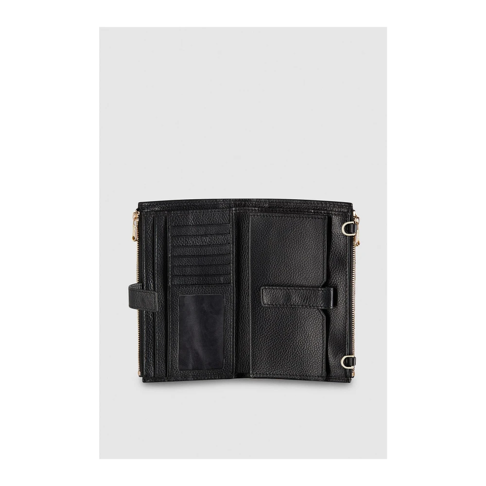 PATRIZIA PEPE Dubbele ritsportemonnee Art. Cq9774L001 Black Dames
