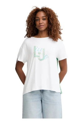 Tryckt T-shirt med insats