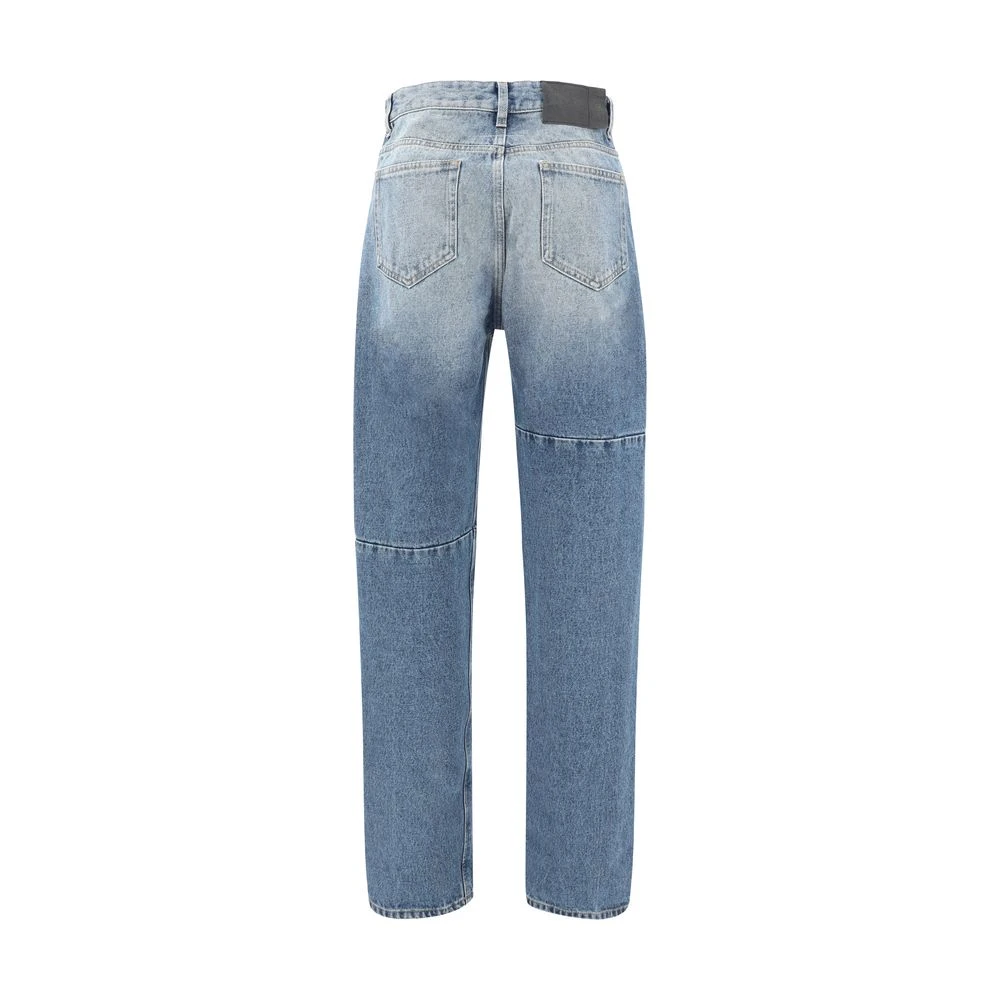 MM6 Maison Margiela Rechte Katoenen Jeans Blue Heren