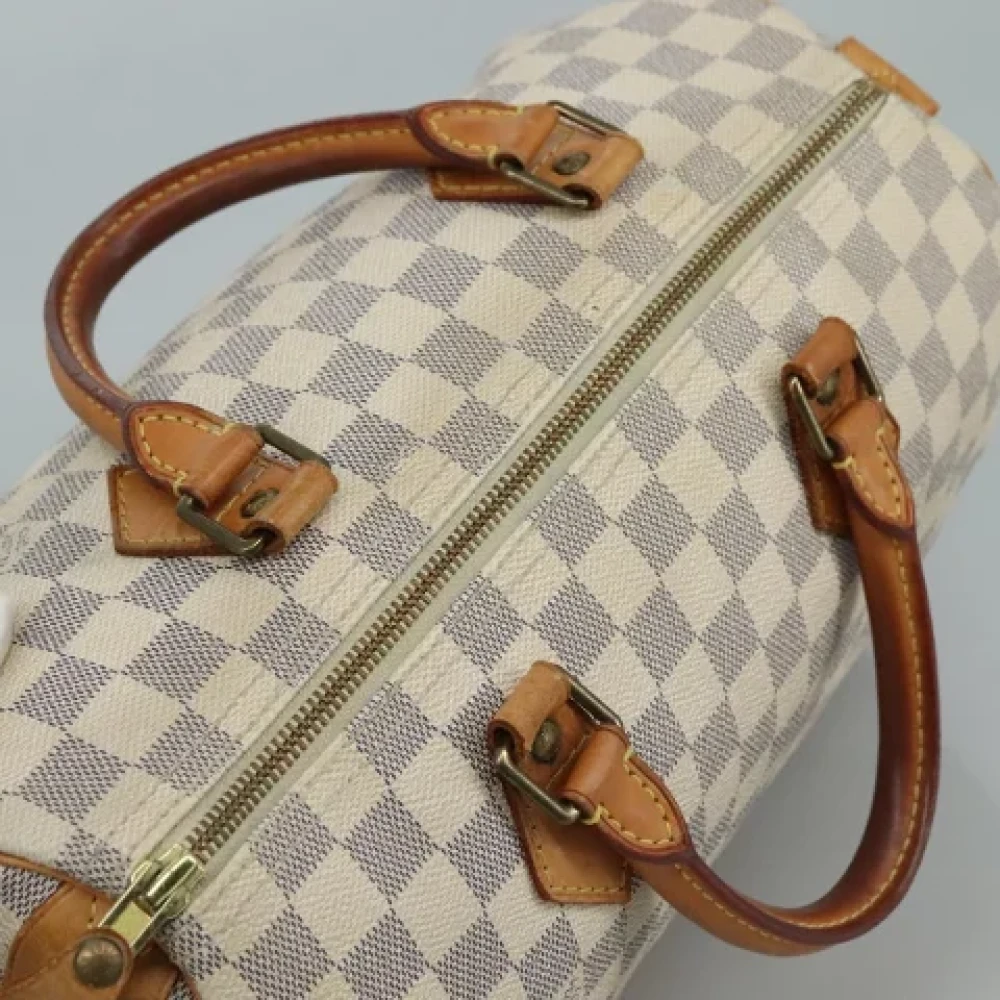 Louis Vuitton Vintage Pre-owned Canvas handbags White Dames