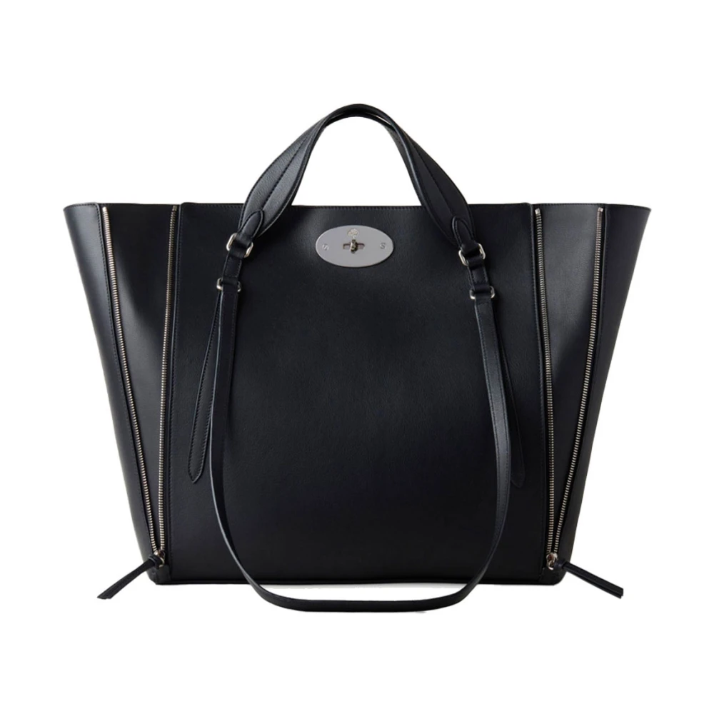 Mulberry Oversized Bayswater Zip Tote Black Dames