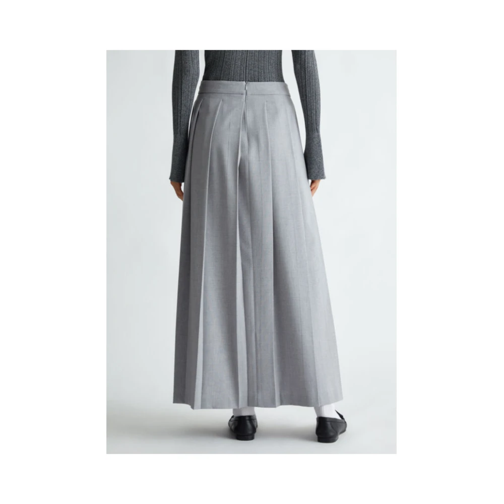 Liu Jo Twill Geplooide Rok Gray Dames