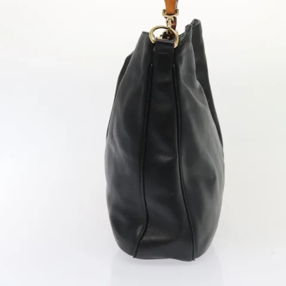 Gucci Vintage Pre-owned Leather handbags Black Dames