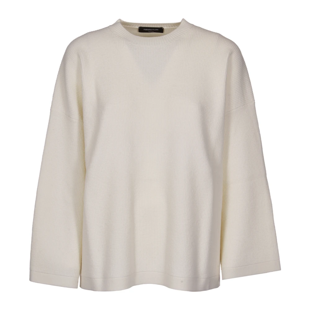 Fabiana Filippi Stijlvolle Sweater Collectie Beige Dames