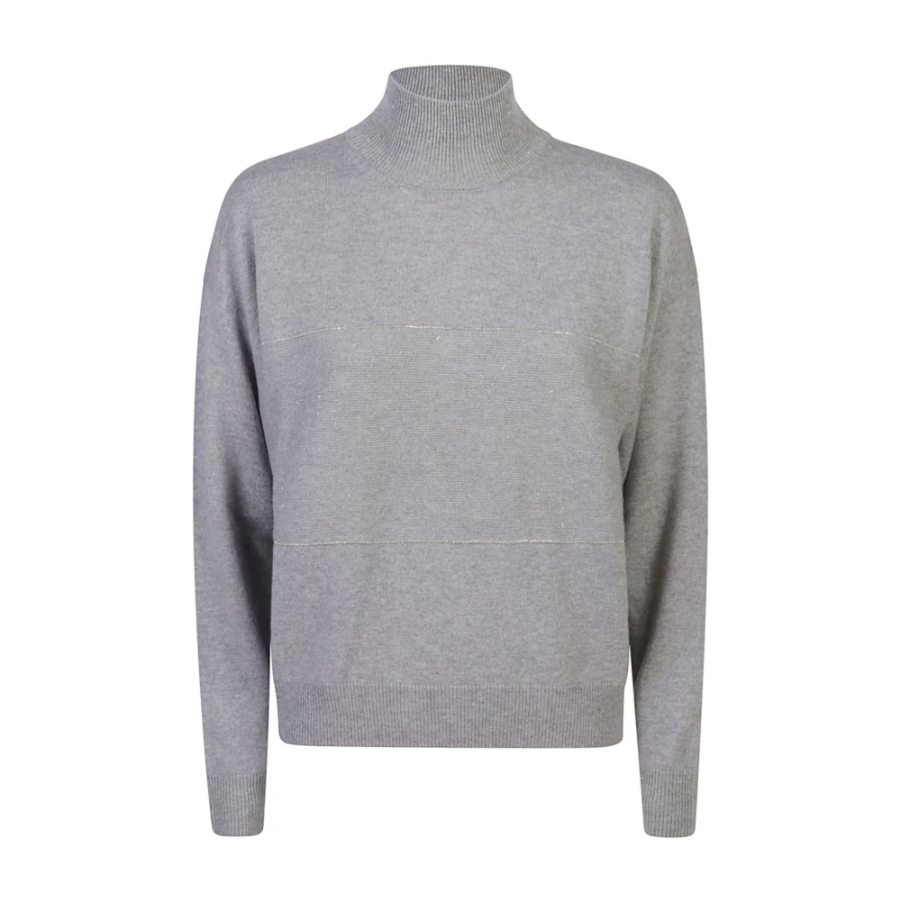 PESERICO Grijze Elegant Sweatshirt Aw24 Gray Dames